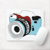 Quirky digitale camera illustratie muismat (Met muis)