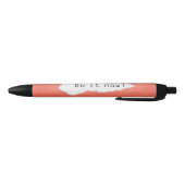 Quirky doe het nu Motivatie Citaat Zwarte Inkt Pen (Bodem)