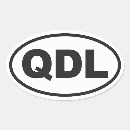 Quirky Dog Lady Ovale Sticker (Voorkant)