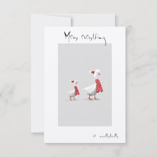 Quirky doles bedankkaart (Voorkant)