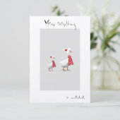 Quirky doles bedankkaart (Staand voorkant)