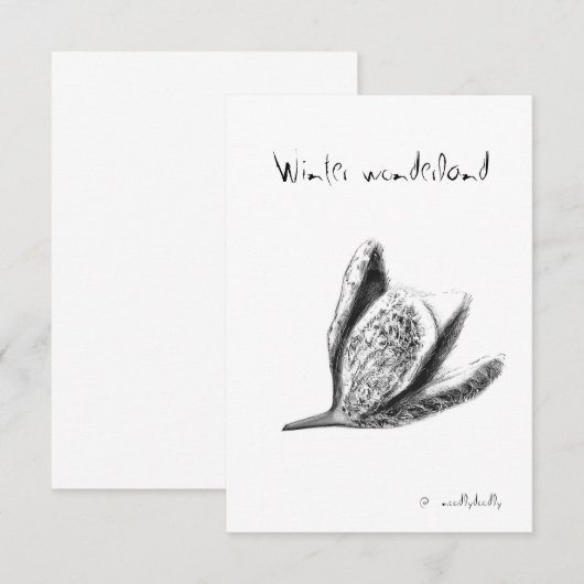 Quirky doles bedankkaart (Voorkant / Achterkant)