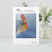 Quirky doles bedankkaart (Staand voorkant)