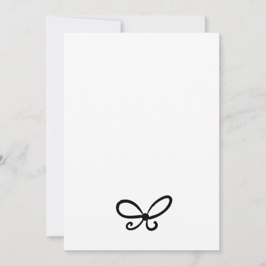 Quirky Drinks Tower Coquette Bow Baby Shower Kaart (Achterkant)