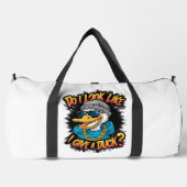 Quirky Duck: Geef ik om een eend Plunjezak (Voorkant)