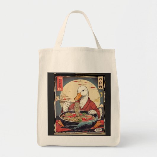 Quirky Duck Ramen Lover for anime lovers Tote Bag (Voorkant)
