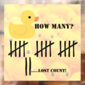 Quirky Duck Vinyl Sticker voor Jeep (Vel 2)