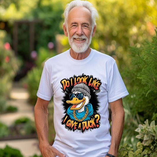 Quirky Duck: Zie ik eruit alsof ik een eend geef? T-shirt