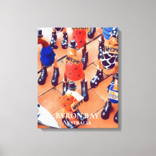 Quirky eenden in Byron Bay Australië — reisafdruk Canvas Afdruk