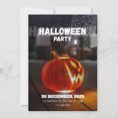 Quirky Euro-Chic Halloween Party Invitation Kaart (Voorkant)