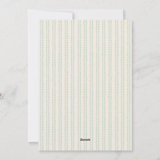 Quirky Forest Green Hand getekend Vrolijk Kerstfee Feestdagenkaart (Achterkant)