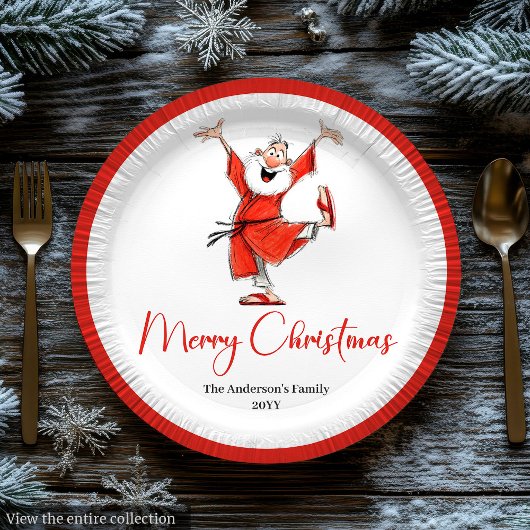 Quirky Funny Santa Claus Script Font Christmas Papieren Bordje