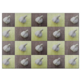 Quirky Garlic Green en Brown Gecontroleerd Snijplank (Voorkant)