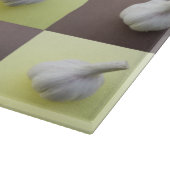 Quirky Garlic Green en Brown Gecontroleerd Snijplank (Hoek)