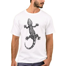 QUIRKY GECKO ONTWERPILLUSTRATIE