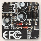 Quirky Geeks Circuit Board Grafisch Onderzetter (Voorkant)