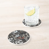 Quirky Geeks Circuit Board Grafisch Zandsteen Onderzetter (Zijkant)