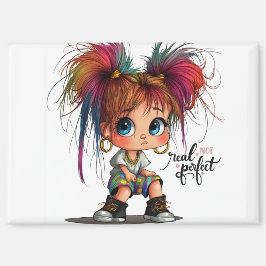 Quirky Girl Echt Niet Perfect Magnet