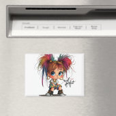 Quirky Girl Echt Niet Perfect Magnet (Insitu (Vaatwasser))