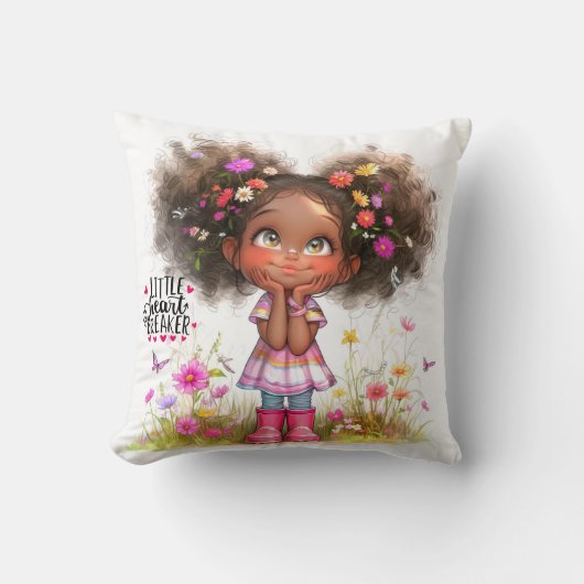 Quirky Girl Heartbreaker Sierkussen (Voorkant)