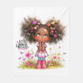 Quirky Girl Little Heartbreaker Fleece Deken