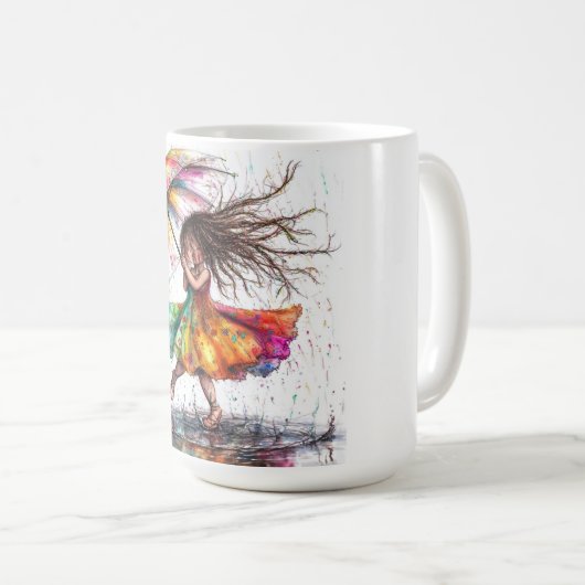 Quirky Girl Rain Dream Mok (Voorkant rechts)