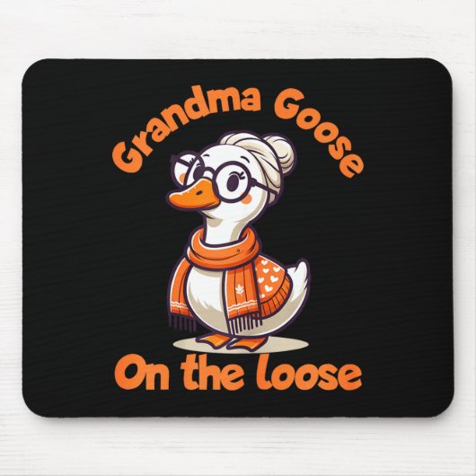 Quirky Goose Creations Funny Grandma Goose On The  Muismat (Voorkant)