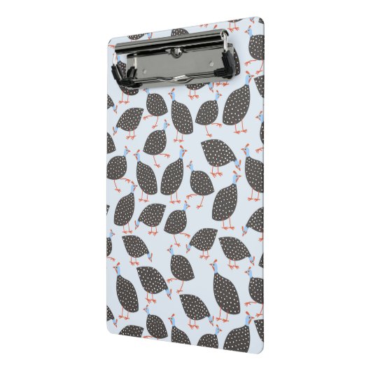 Quirky Guinea Fowl Bird Pattern Mini Klembord (Angled2)