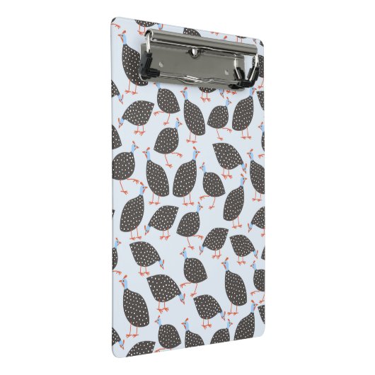 Quirky Guinea Fowl Bird Pattern Mini Klembord (Schuin)