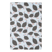 Quirky Guinea Fowl Bird Pattern Mini Klembord (Achterkant)
