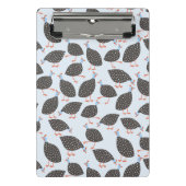 Quirky Guinea Fowl Bird Pattern Mini Klembord (Voorkant)
