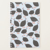 Quirky Guinea Fowl Bird Pattern Planner (Voorkant)