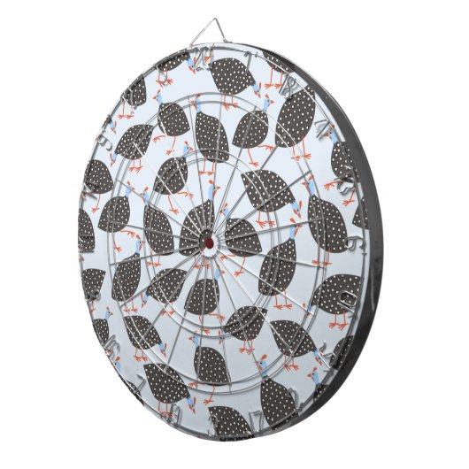 Quirky Guinee Fowl Pattern Dartbord (Voorkant Rechts)