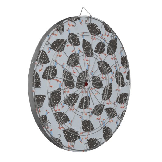 Quirky Guinee Fowl Pattern Dartbord (Voorkant Links)