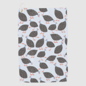 Quirky Guinee Fowl Pattern Golfhanddoek (Voorkant)