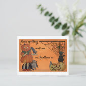 Quirky Halloween Briefkaart (Staand voorkant)