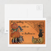 Quirky Halloween Briefkaart (Voorkant / Achterkant)