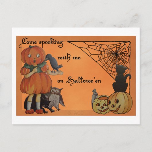 Quirky Halloween Briefkaart (Voorkant)