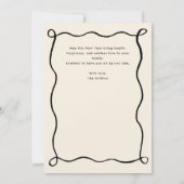 Quirky Hand-Drawn Doodles New Year Photo Black Feestdagenkaart (Achterkant)