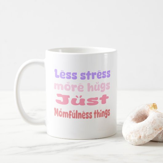 Quirky Hug Momfulness white Koffiemok (Met donut)