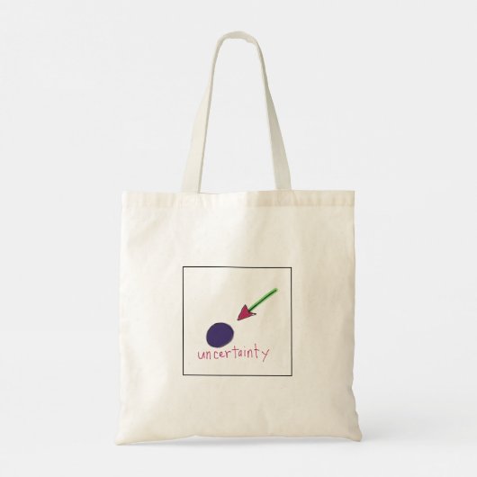 Quirky Illustrated Uncertainty Tote Bag (Achterkant)
