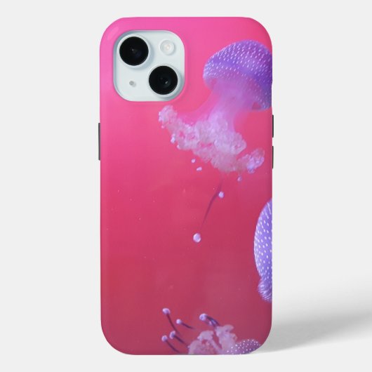 Quirky Jellyfish in the Pink Water Case-Mate iPhone Case (Achterkant)