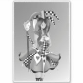 Quirky Jester en Poppenkoning sticker (Voorkant)