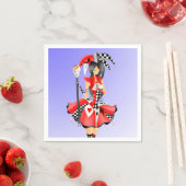 Quirky Jester en puppet king Servet (Insitu)
