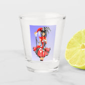 Quirky Jester en puppet king Shot Glas (Voorkant)