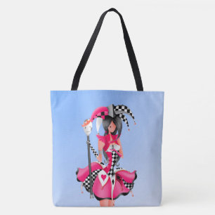 Quirky Jester en Puppet King Tote Bag