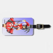 Quirky Jester & Puppet King Bagagelabel (Voorkant horizontaal)