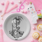 Quirky Jester & Puppet King Paper Bord (Feest)