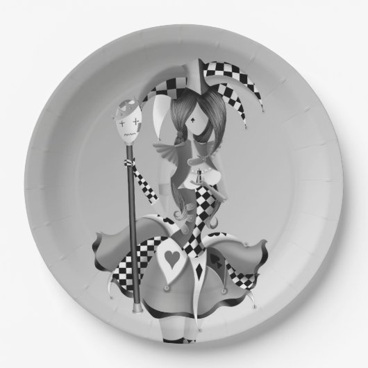 Quirky Jester & Puppet King Paper Bord (Voorkant)