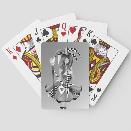 Quirky Jester & Puppet King Pokerkaarten (Achterkant)